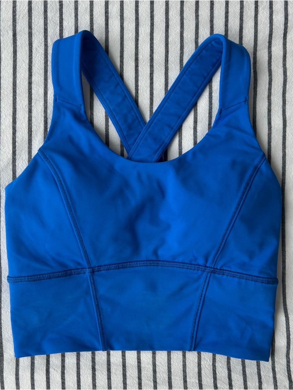 lululemon athletica Electric Blue Crossback Sports Bra